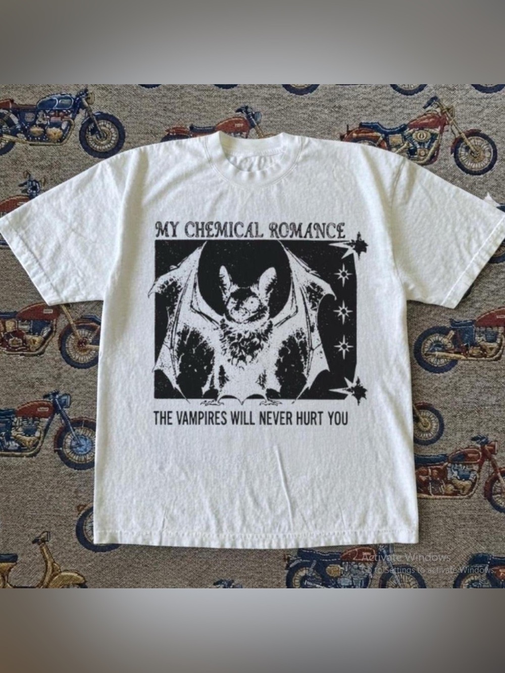My chemical romance Graphic Band Tee - The Vampires Will Never Hurt You unisex